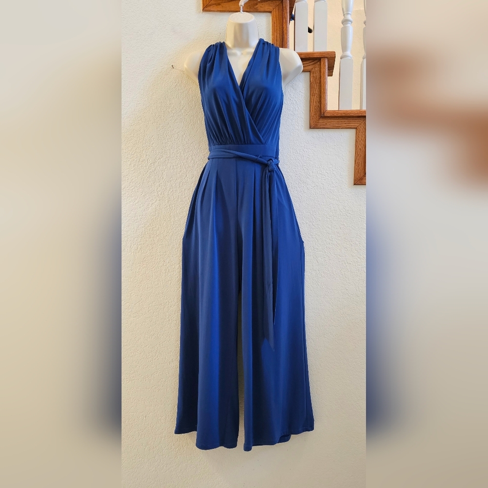 Vince Camuto Blue Palazzo Dress/ Jumpsuit Size M EUC